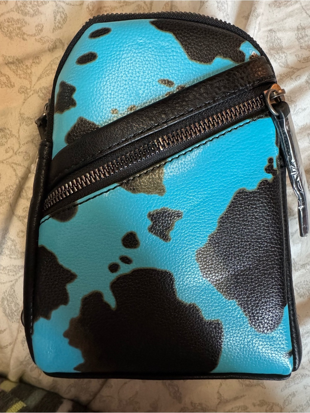 Montana West Blue cow print crossbody bag